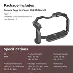 SmallRig Cage for Canon EOS R5 Mark II  Camera Rig Cage 4978 SMALLRIG