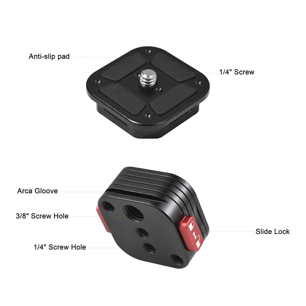 Claw Quick Release QR Plate Kit for DSLR and Mirrorless Cameras Rapid Connect Adapter TEKTONIC