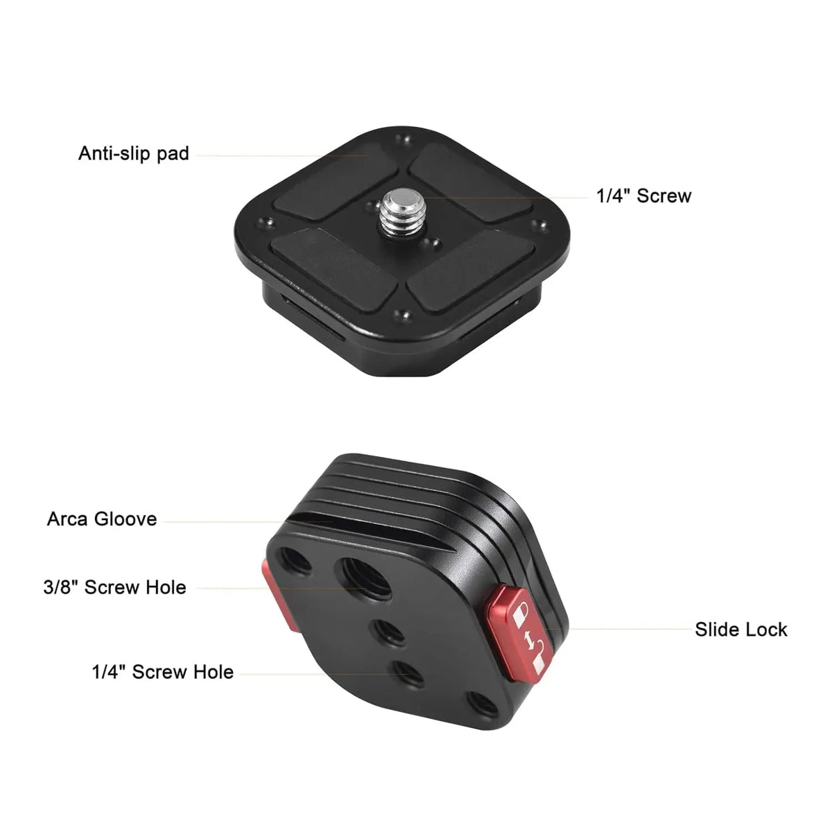 Claw Quick Release QR Plate Kit for DSLR and Mirrorless Cameras Rapid Connect Adapter TEKTONIC