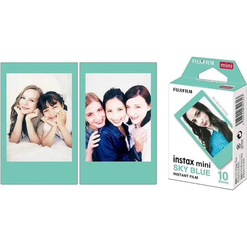 Fujifilm Instax Mini Designer Instant Film Sky Blue Frame | 10 Sheets | Fujifilm
