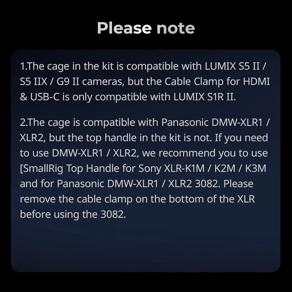 SmallRig S1R II Cage Kit for Panasonic LUMIX S1R II 4903 SMALLRIG