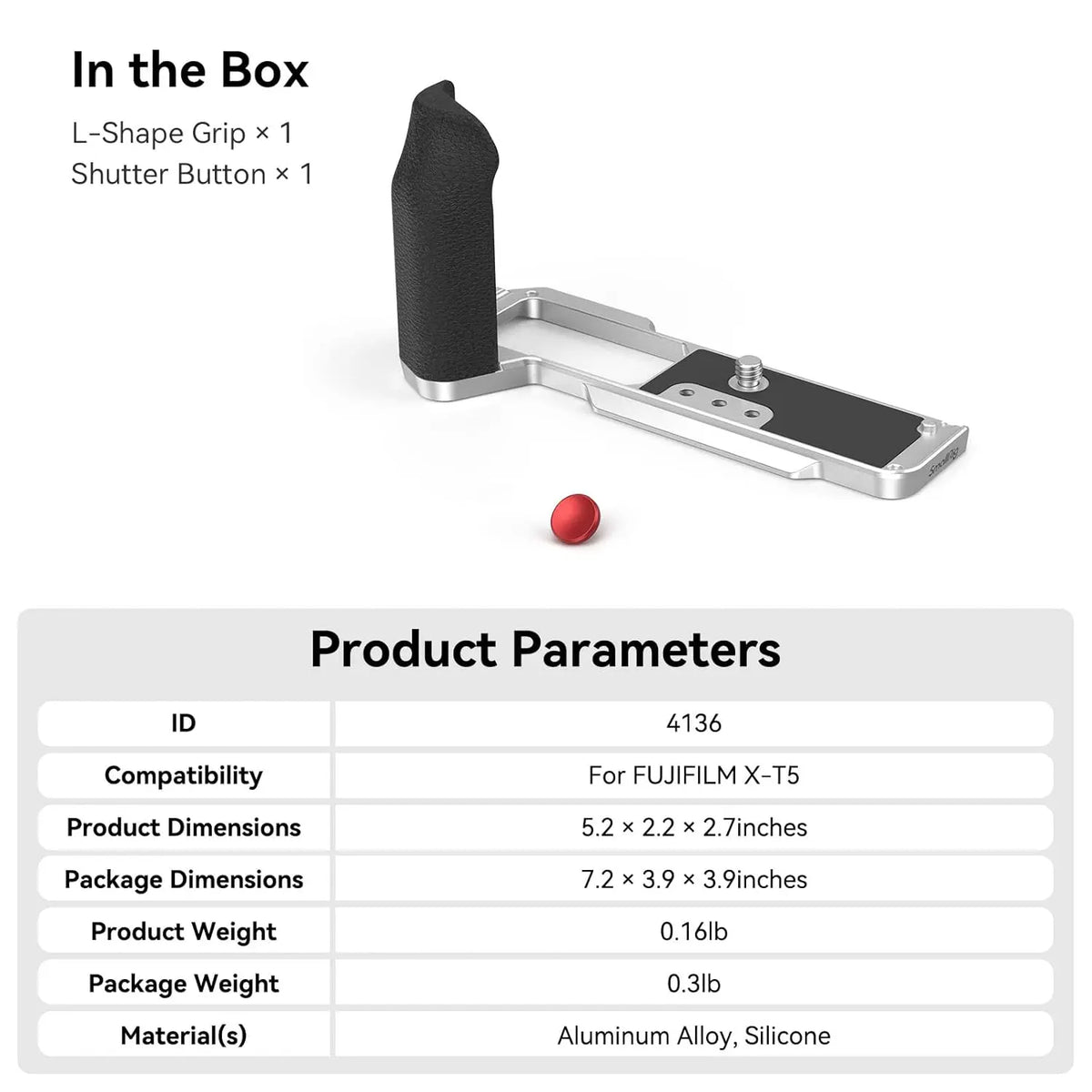 SmallRig XT5 Handgrip L Shape Grip 4136 SMALLRIG