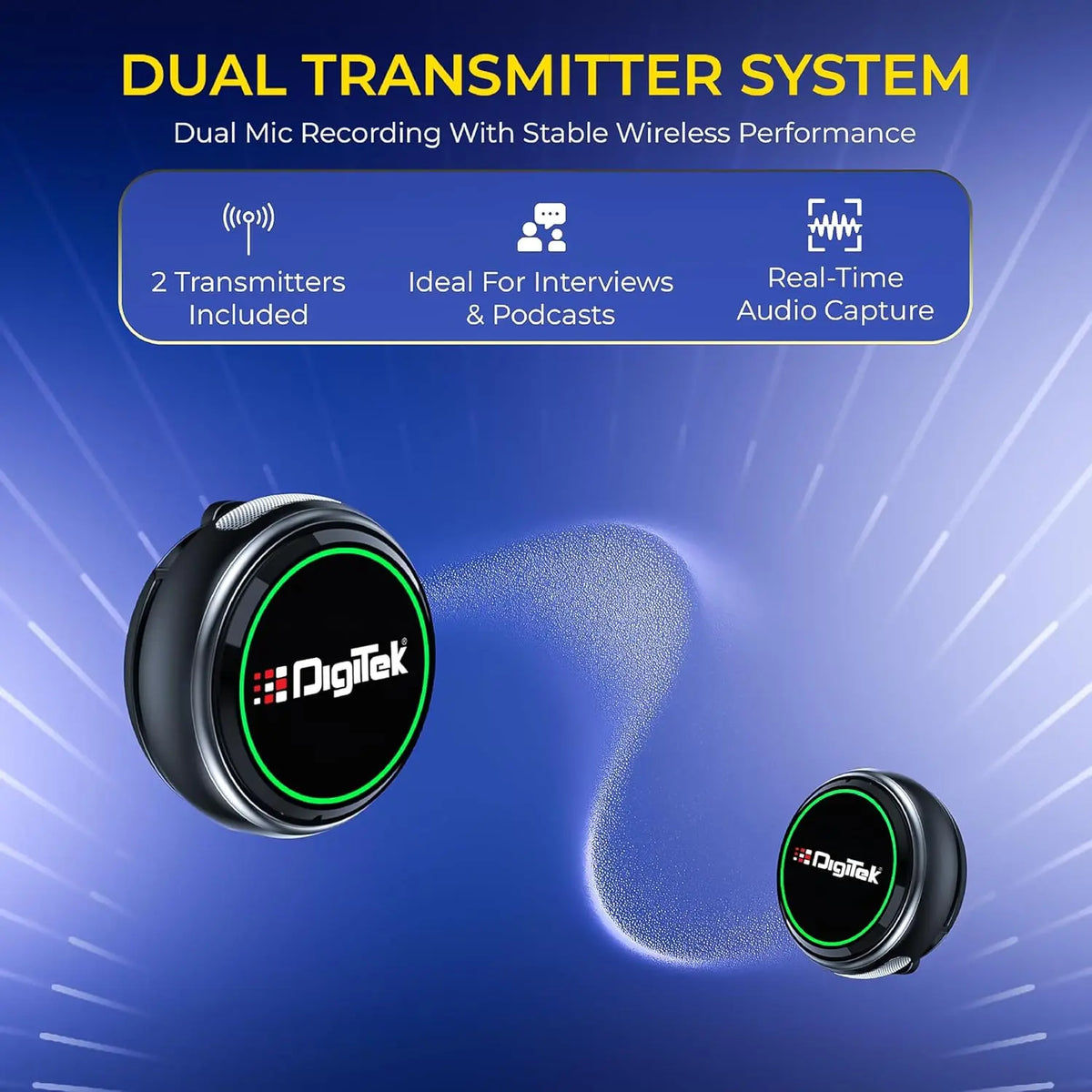 Digitek DWM 131 2 in 1 Wireless Microphone Digitek