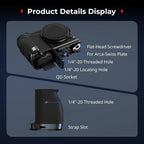 SmallRig L Shape Handle for Nikon ZR with Silicone Grip 5466 SMALLRIG