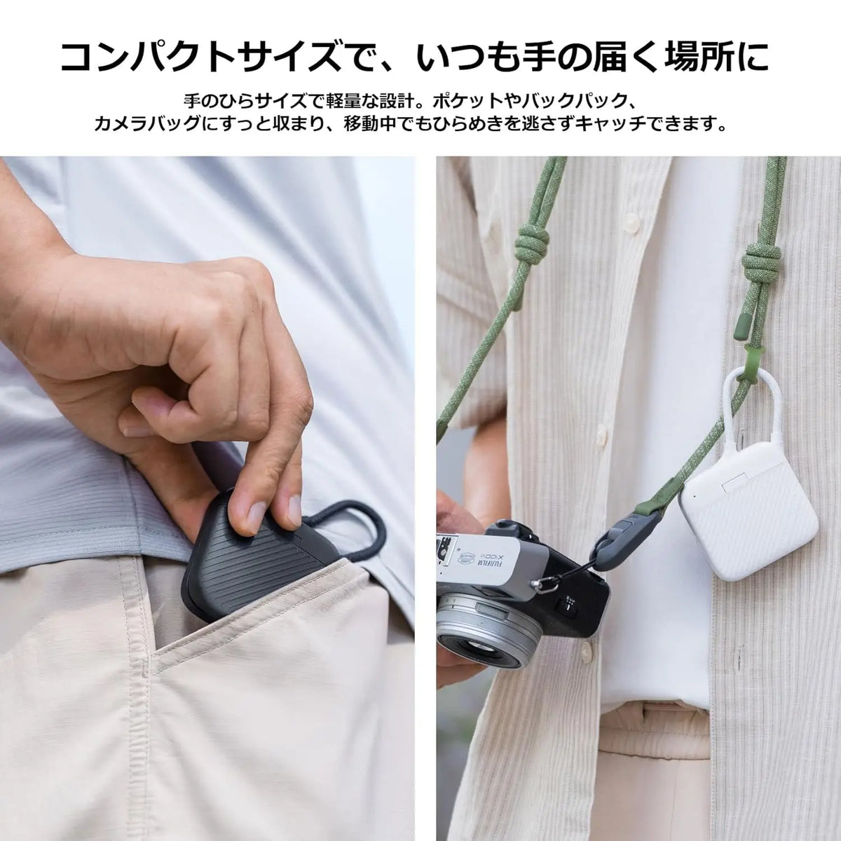PGYTECH CreateMate Mini Card Reader Case Type C Ivory White PGYTECH
