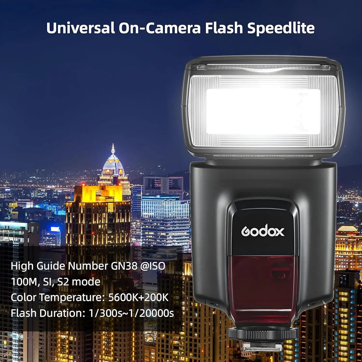 Godox TT560II Wireless Camera Flash GN38 433MHz Speedlite Godox
