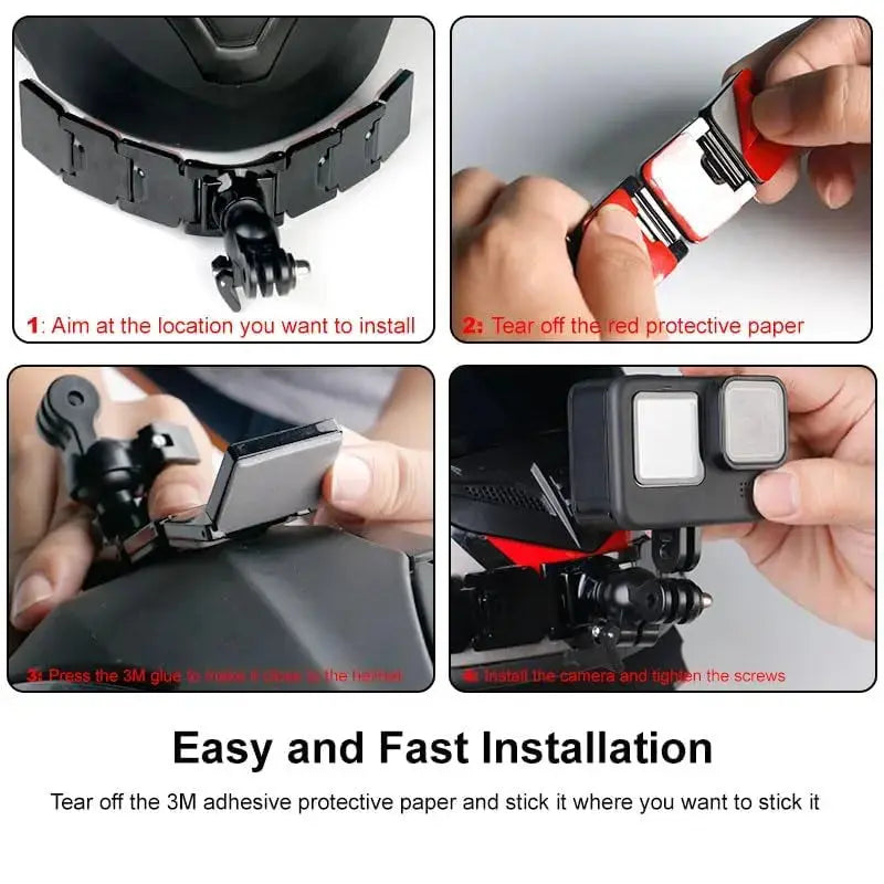 TEKTONIC Helmet Chin Mount for Action Camera Motorcycle Helmet Mount TEKTONIC