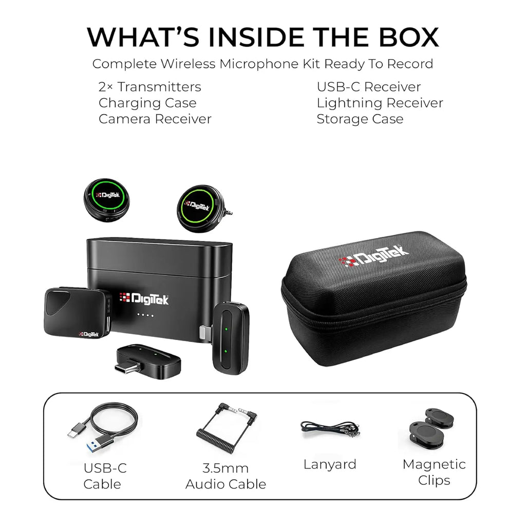 Digitek DWM 131 2 in 1 Wireless Microphone Digitek