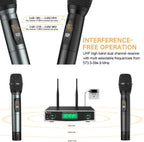 FIFINE K040 Dual Wireless Handheld Microphone System | UHF Cordless Dynamic Microphones with Dual-Channel Receiver Fifine