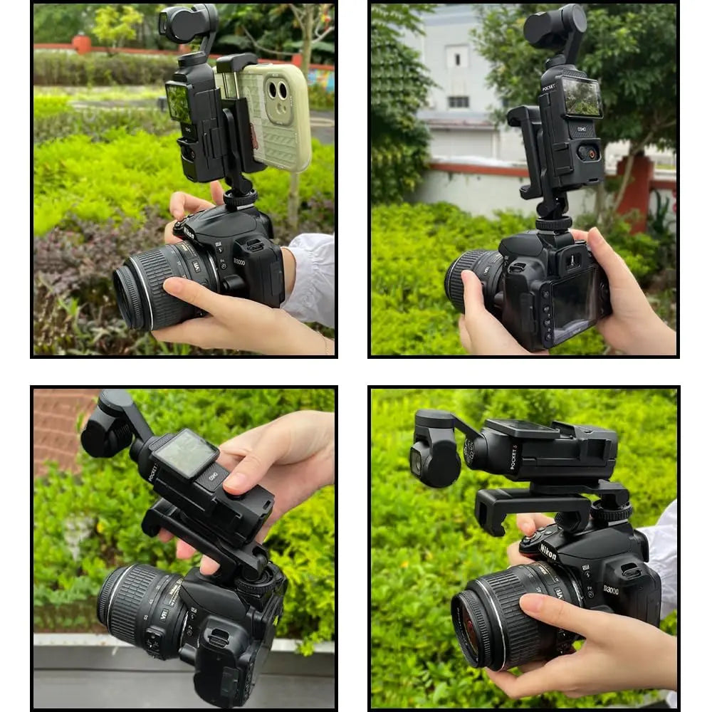 TEKTONIC Phone Holder Mount for DJI Pocket 3/4, Smartphone Clamp Adapter