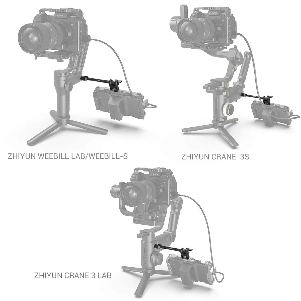 SmallRig Adjustable Camera Monitor Mount for Gimbals 2889 SMALLRIG