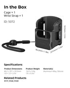 SmallRig Expansion Adapter for DJI Osmo Pocket 3 Aluminium Protective Cage 5072 SMALLRIG