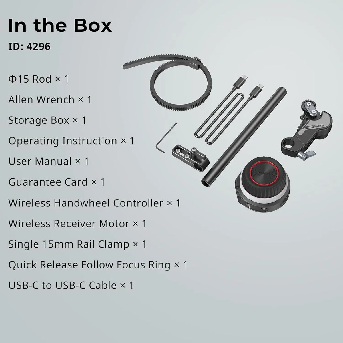 SmallRig Wireless Follow Focus Kit Lite 4296B SMALLRIG
