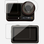 TEKTONIC Tempered Glass Screen Protector Compatible with DJI Osmo Action 6, 9H Hardness TEKTONIC