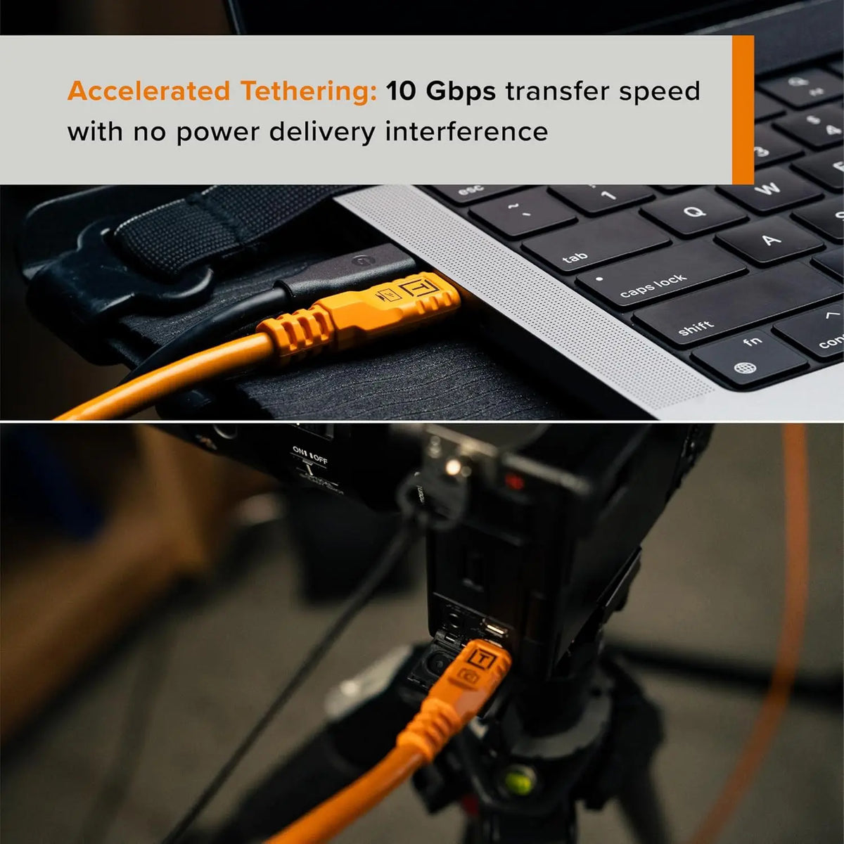 Tether Tools TetherPro Optima 10G USB-C Cable 15ft Tether Tools