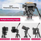 Ulanzi VT02 Heavy Duty Camera Video Tripod with Fluid Head for DSLR & Camcorder
