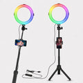 VIJIM K9 8 RGB Ring Light with Stand & Phone Holder Ulanzi