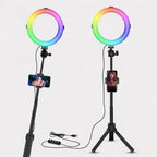 VIJIM K9 8 RGB Ring Light with Stand & Phone Holder Ulanzi