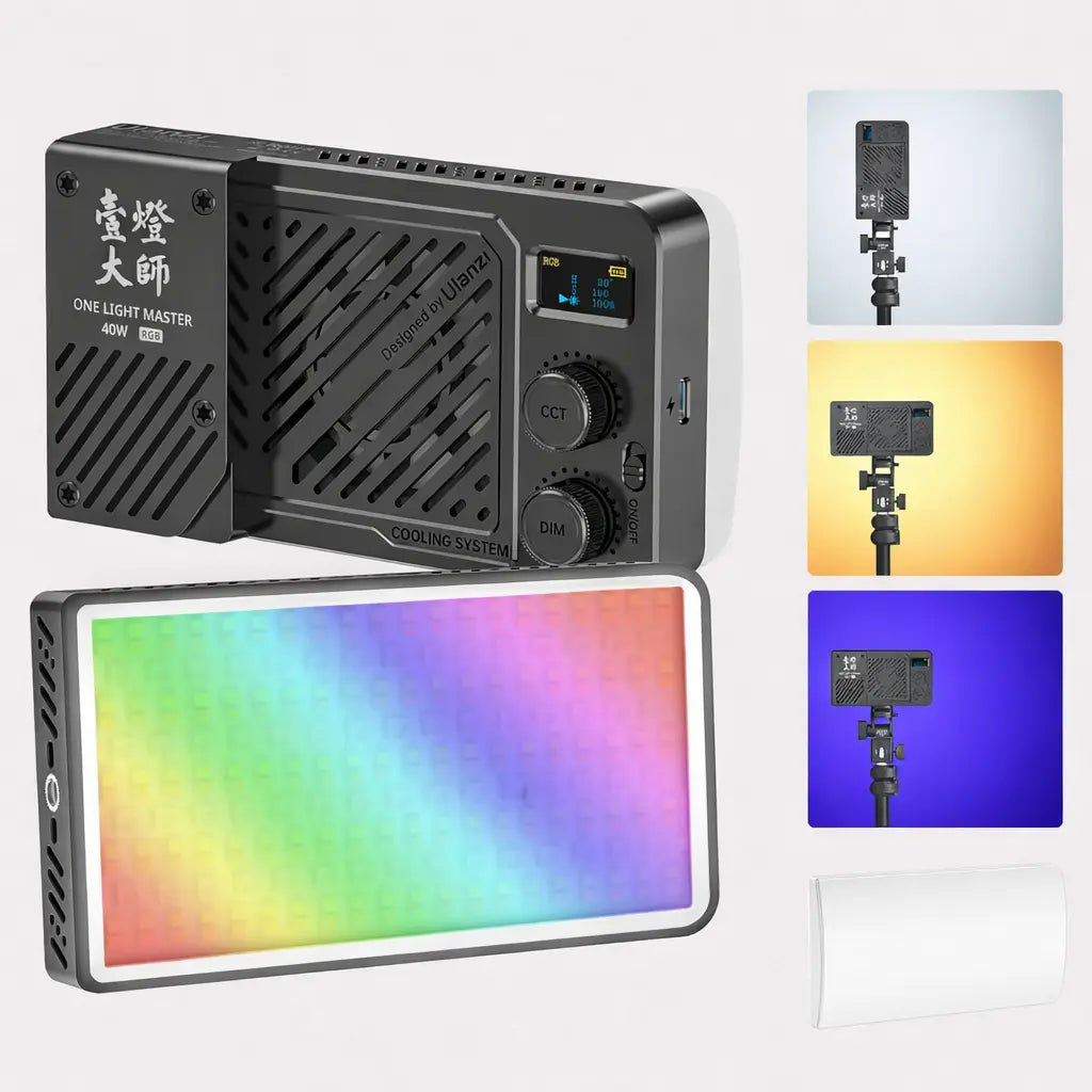 Ulanzi P40W RGB LED Video Light with Battery Ulanzi