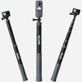 TELESIN G3 Carbon Fiber 3m Selfie Stick for Action Cameras TELESIN