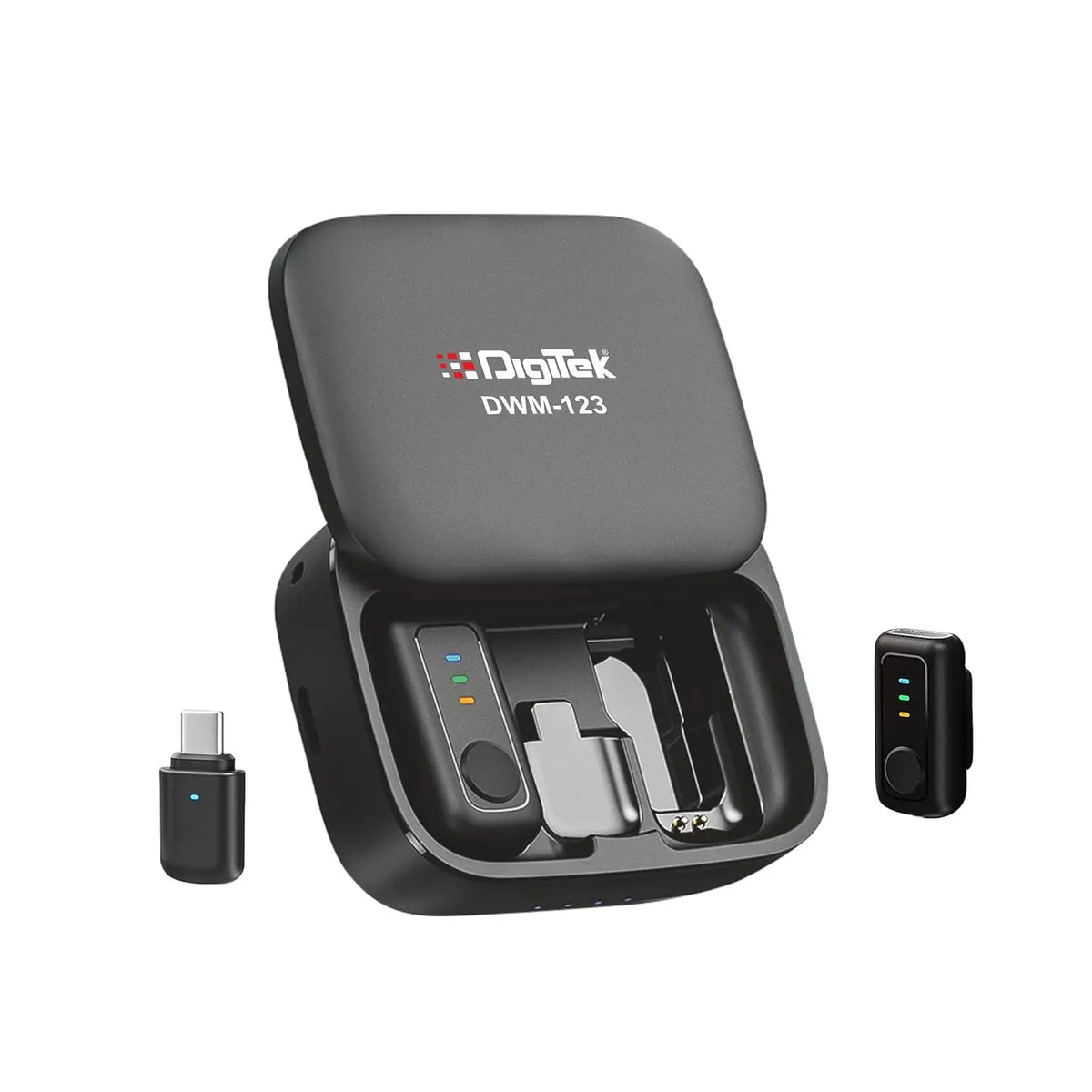 Digitek DWM 123 2-in-1 Wireless Microphone with Charging Case Digitek