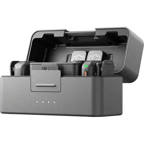 DJI Mic 3 (2 TX + 1 RX + Charging Case), Wireless Microphone for iPhone/Camera/Android, Ultralight, Adaptive Gain Control for Balanced Volume