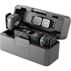 DJI Mic 3 (2 TX + 1 RX + Charging Case), Wireless Microphone for iPhone/Camera/Android, Ultralight, Adaptive Gain Control for Balanced Volume