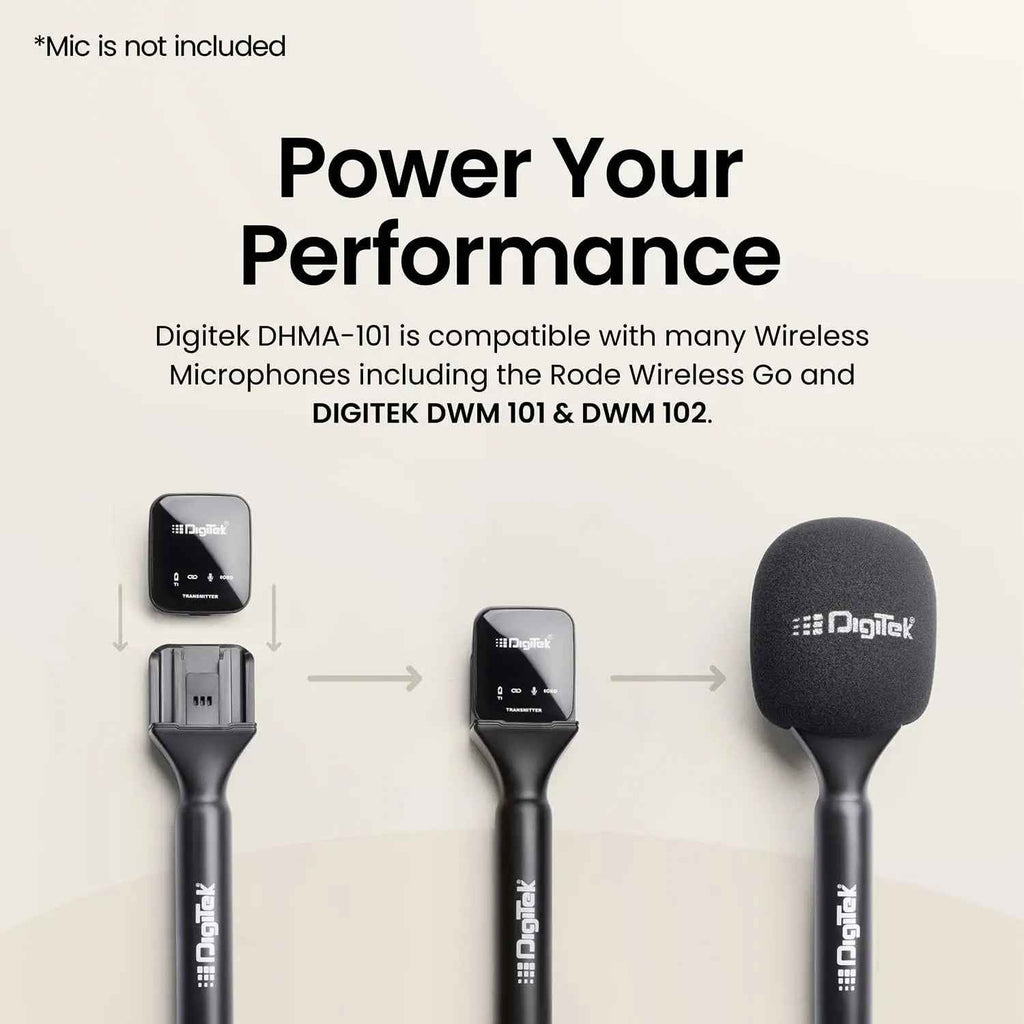 Digitek DHMA-101 Interview Microphone Stand & Mic Holder | Reporting & Media Use