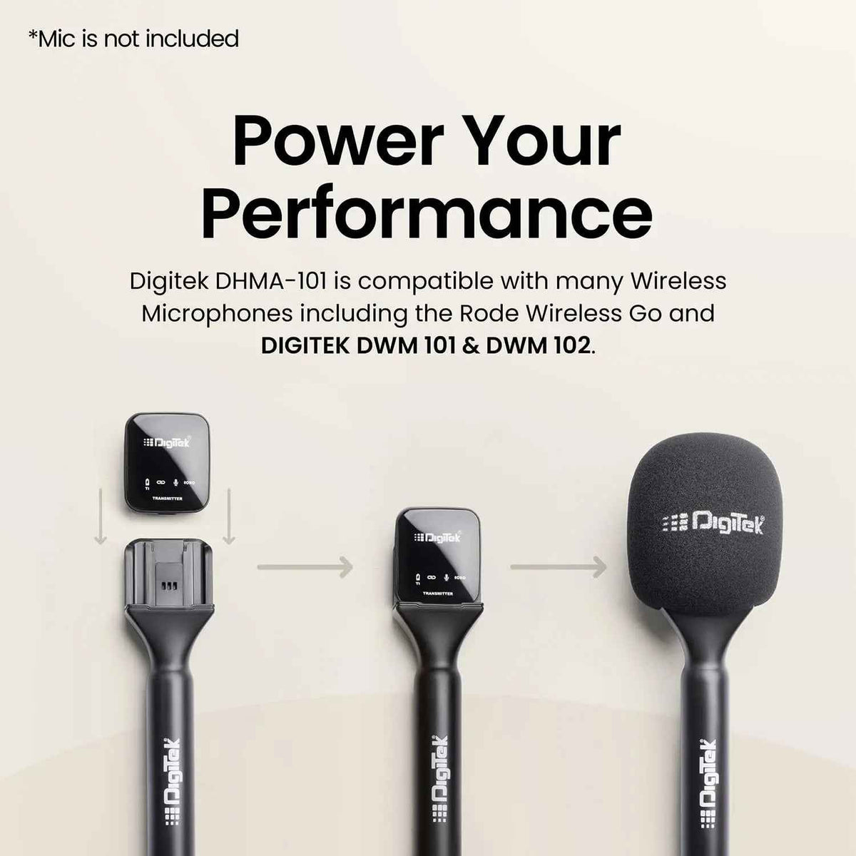 Digitek DHMA-101 Interview Microphone Stand & Mic Holder | Reporting & Media Use