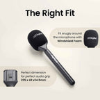 Digitek DHMA-101 Interview Microphone Stand & Mic Holder | Reporting & Media Use