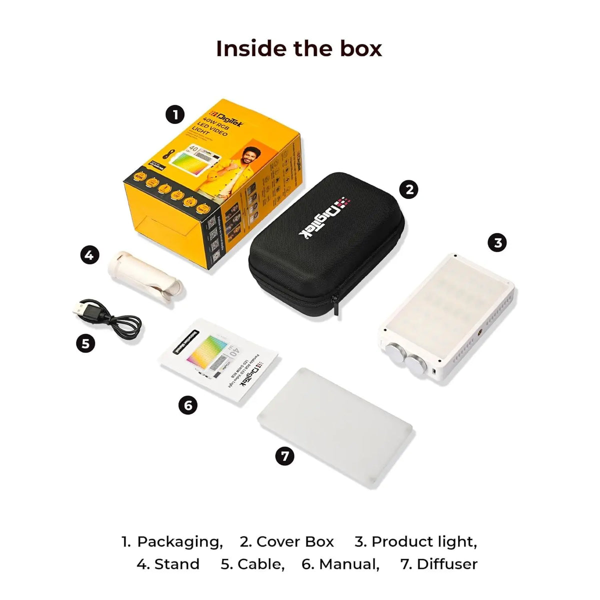 Digitek LED D40W RGB Portable 40W LED Video Light Digitek