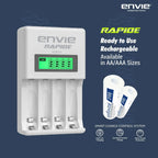 ENVIE ECR31 Ultra-Fast AA & AAA Battery Charger ENVIE