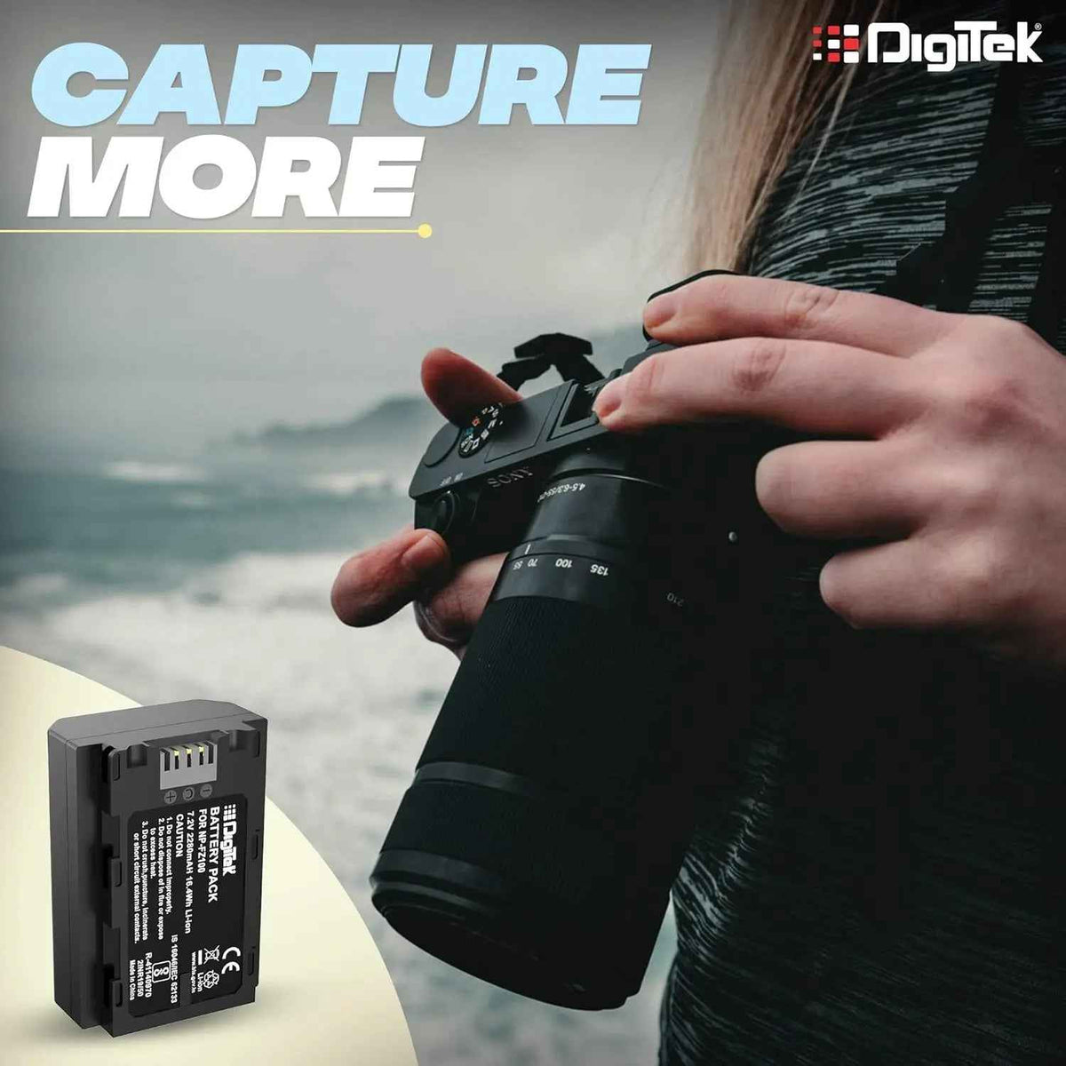 Digitek FZ100 Platinum Li-ion Battery for Sony Alpha Cameras
