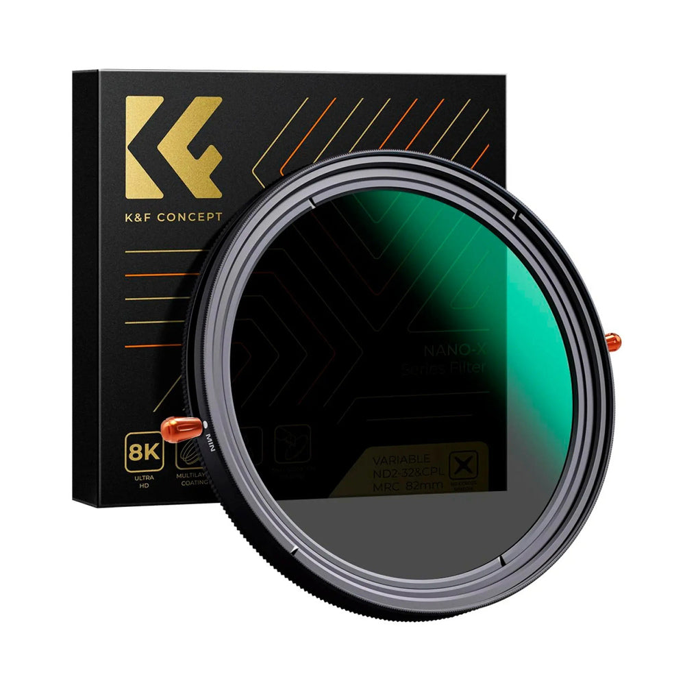K&F Concept KF01.1085V2 67mm Nano-Xcel ND2-ND32 and CPL 2-in-1 filter