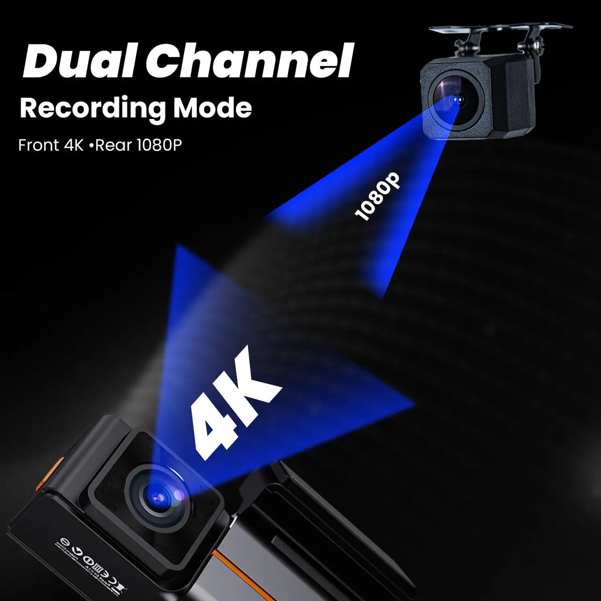 HIFFIN RoadCam X2 Dual Channel 4K Dashcam HIFFIN