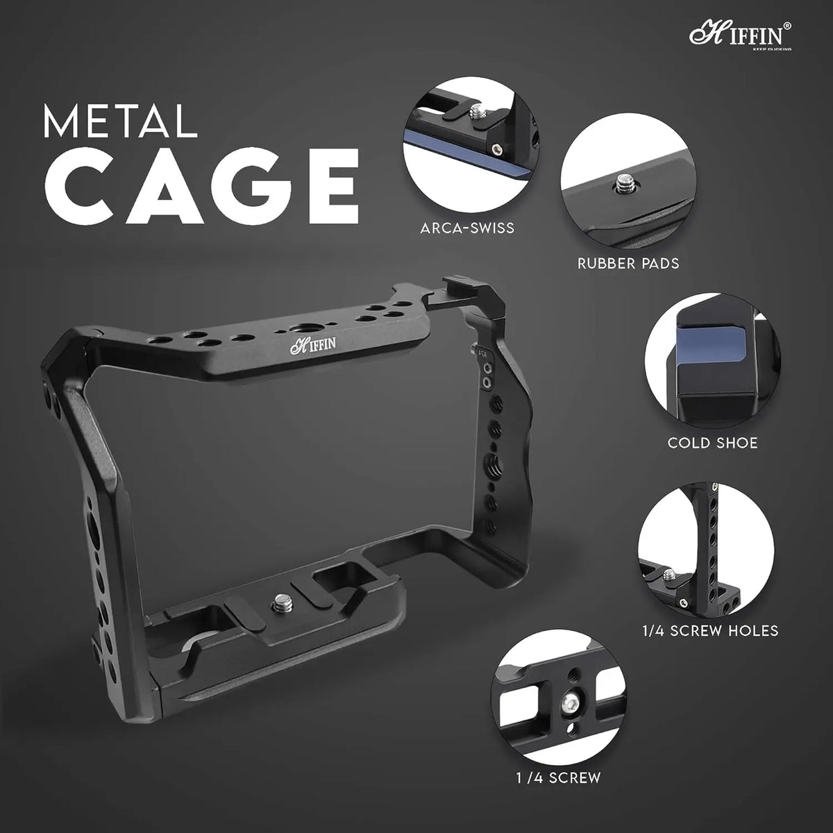 HIFFIN A7M4 Metal Camera Cage for Sony A7 Series Hiffin