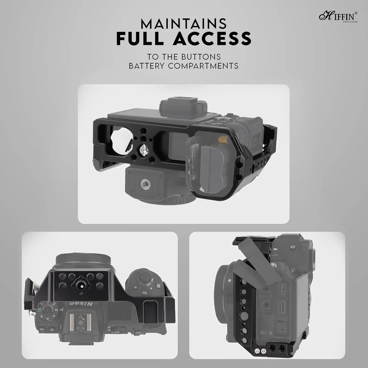 HIFFIN Metal Camera Cage for Nikon Z6/Z7 Series HIFFIN