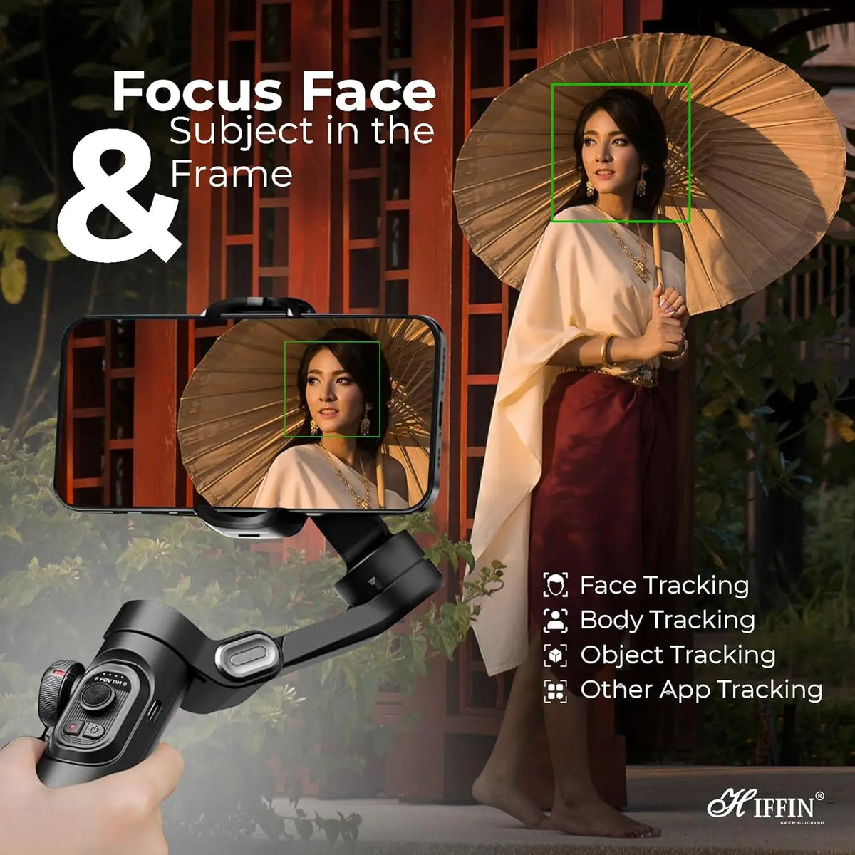 HIFFIN Smart X 3-Axis Smartphone Gimbal Stabilizer Hiffin