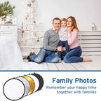 HIFFIN 42 5-in-1 Collapsible Light Reflector Kit Hiffin