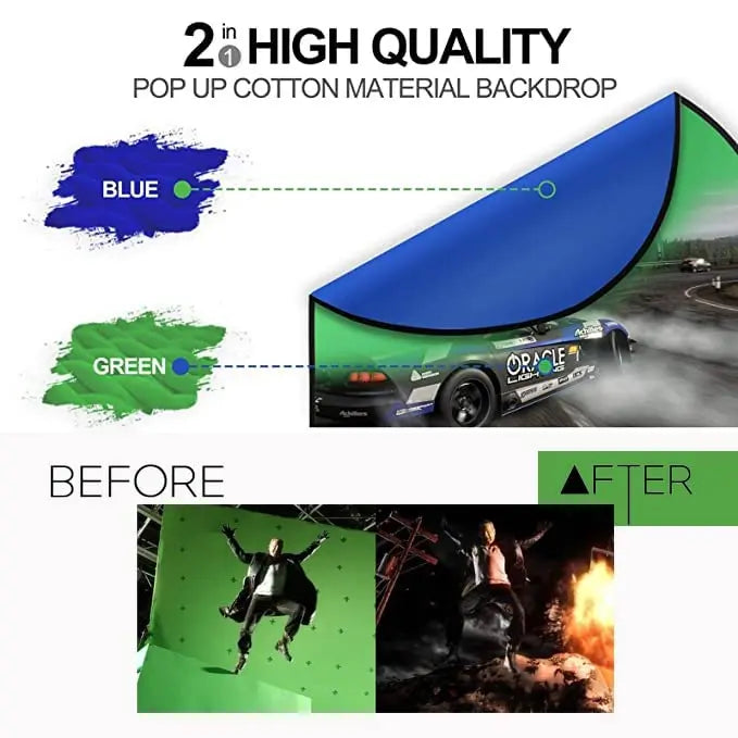 HIFFIN 150-200cm Collapsible Photo Video Background HIFFIN