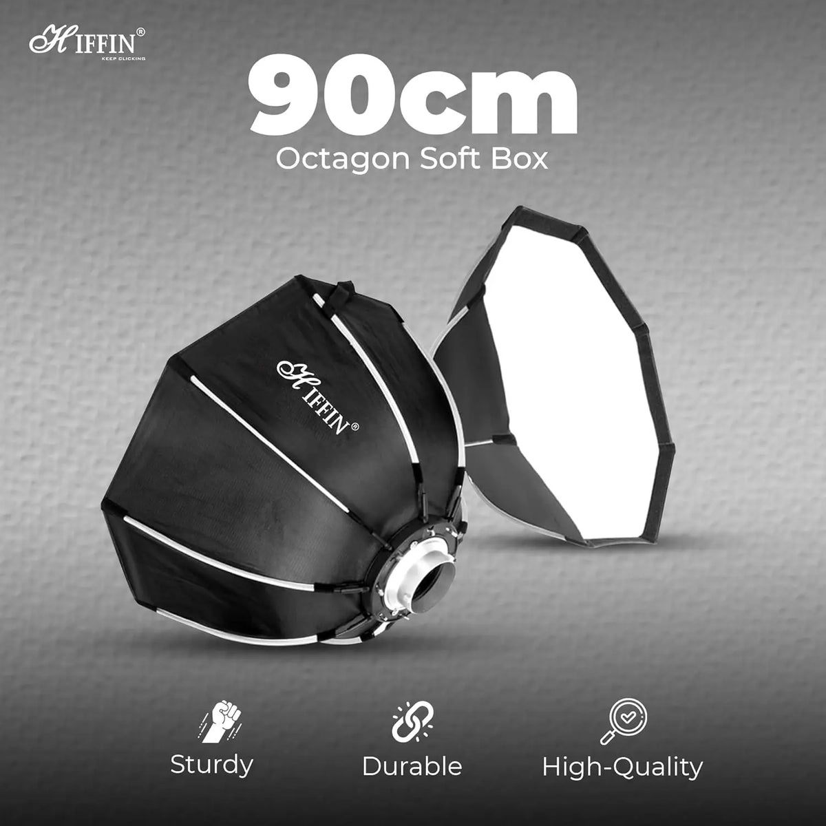 HIFFIN Bowens Mount Quick Release Octa Softbox HIFFIN