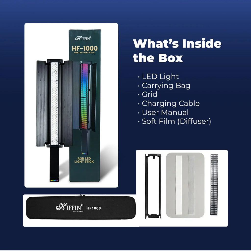 HIFFIN HF-1000 60W RGB LED Stick Light HIFFIN