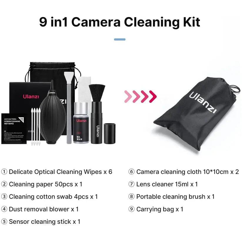 HIFFIN ULANZI 9-in-1 Camera Cleaning Kit for DSLR Ulanzi