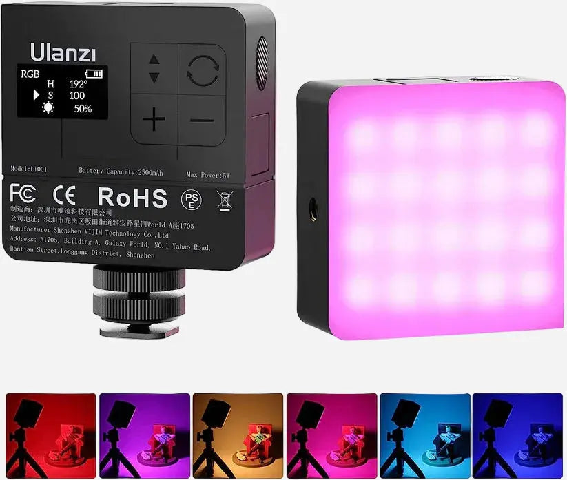 Ulanzi VL49 Pro RGB Mini Rechargeable Video Light Ulanzi