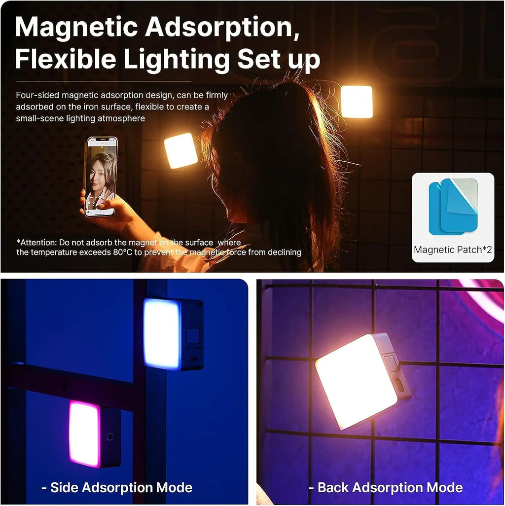Ulanzi VL49 Pro RGB Mini Rechargeable Video Light Ulanzi