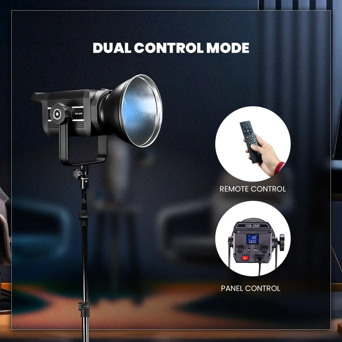 HIFFIN Professional Bi-Color LED Video Light with Remote HIFFIN