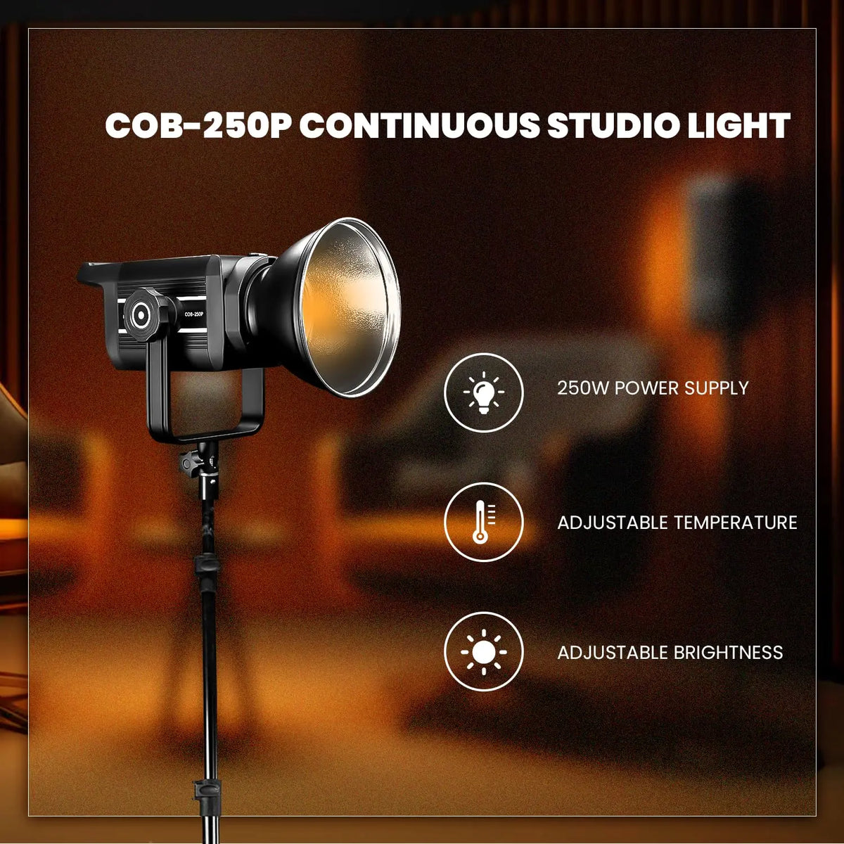 HIFFIN Professional Bi-Color LED Video Light with Remote HIFFIN