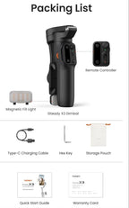 Hohem iSteady X3 AI 3-Axis Smartphone Gimbal-Black Hohem