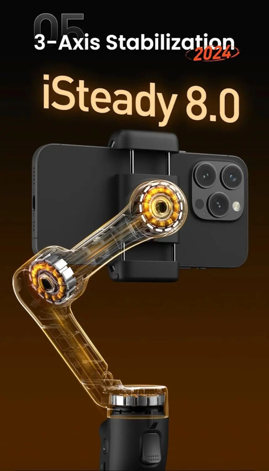 Hohem iSteady X3 AI 3-Axis Smartphone Gimbal-Black Hohem