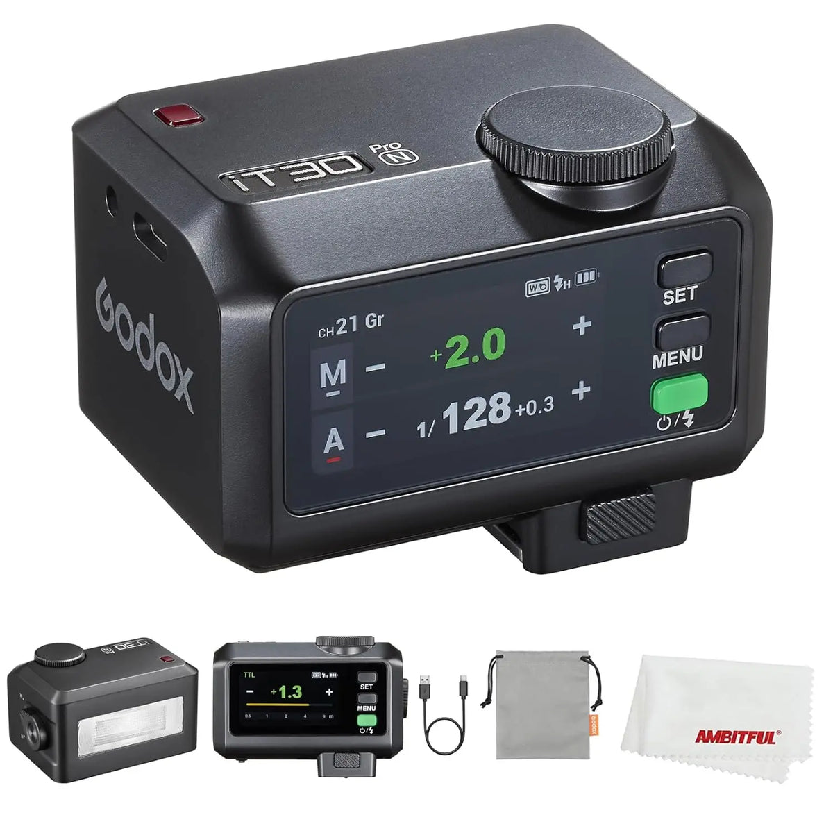 Godox iT30Pro TTL Mini Flash with Touchscreen Godox
